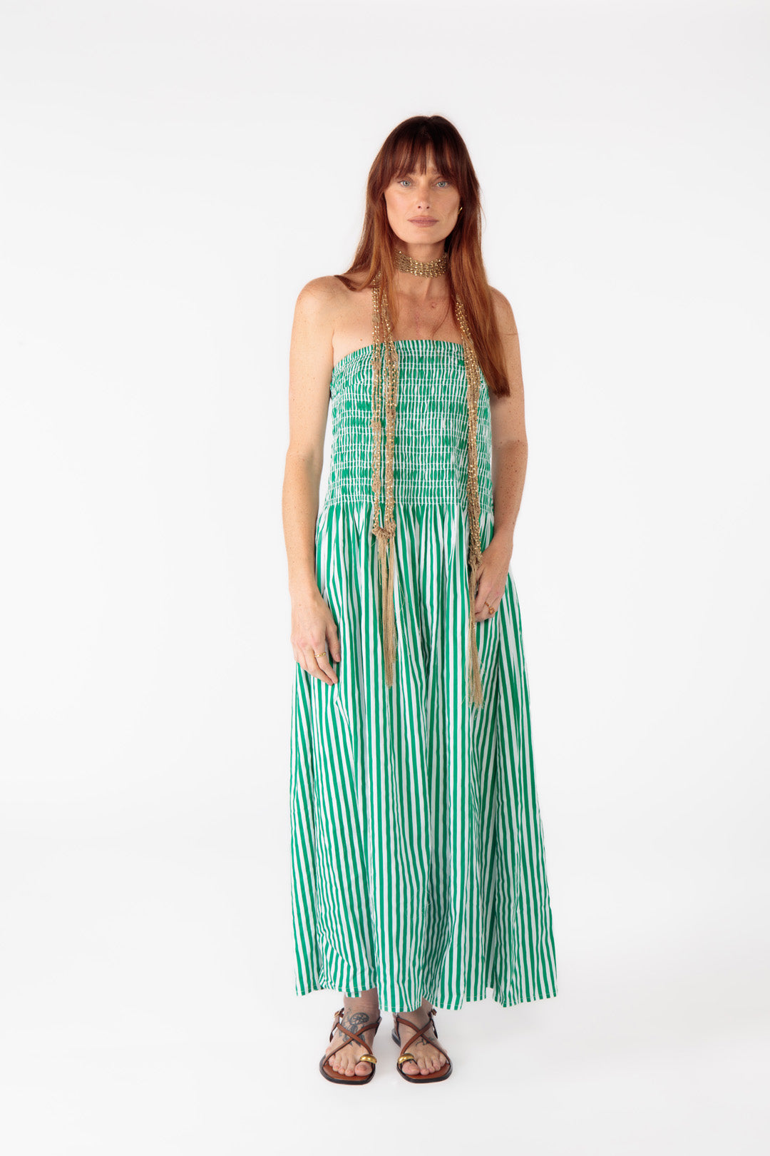 Cowgirl Surfer Obbo Strapless Maxi (Green)