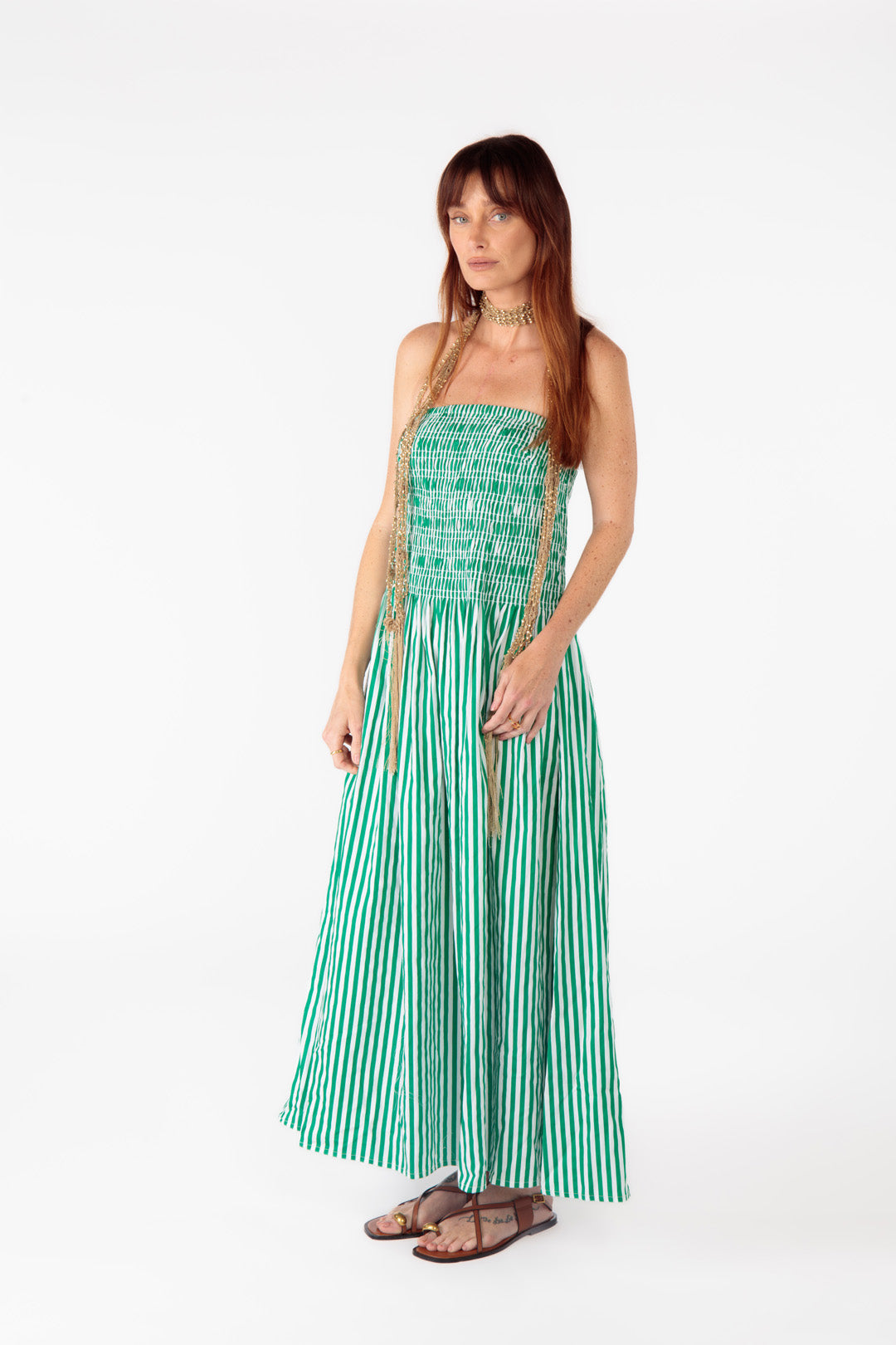Cowgirl Surfer Obbo Strapless Maxi (Green)