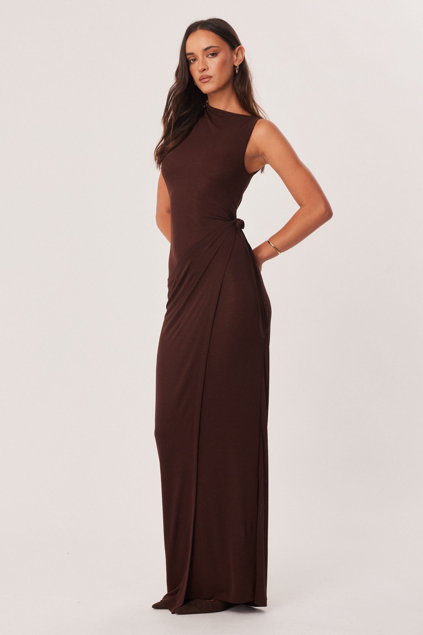 SNDYS RAVEN MAXI DRESS (Chocolate)