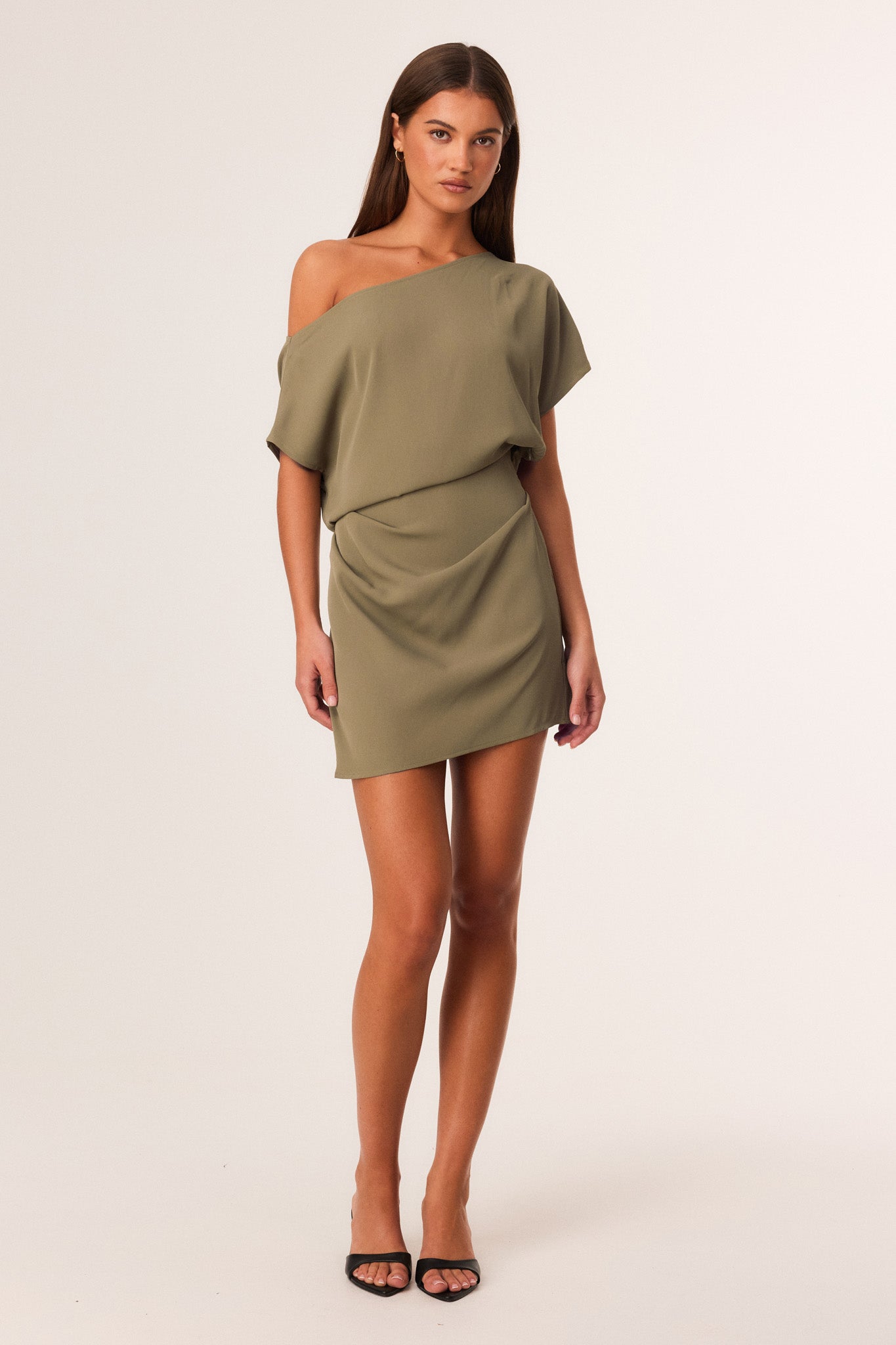 Image of Dresses. Productname: SNDYS NOAHA MINI DRESS in Moss colour by brand - SNDYS