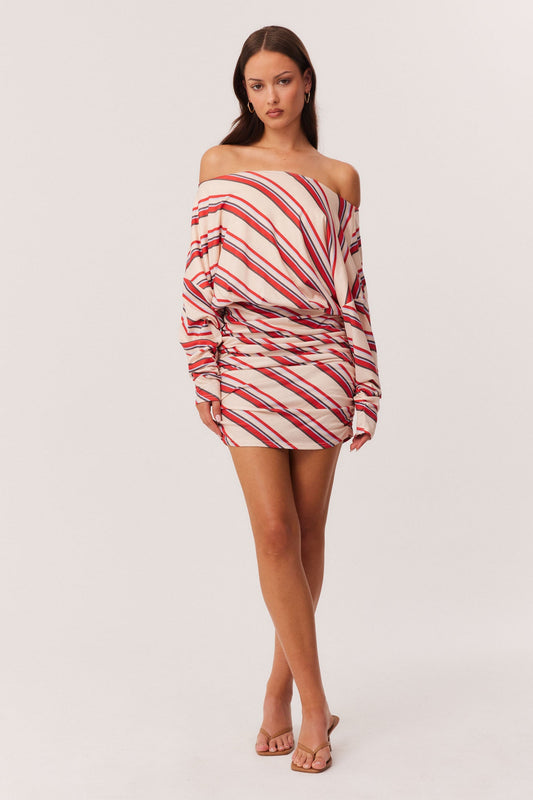 SNDYS HATTIE MINI DRESS (Stripe)
