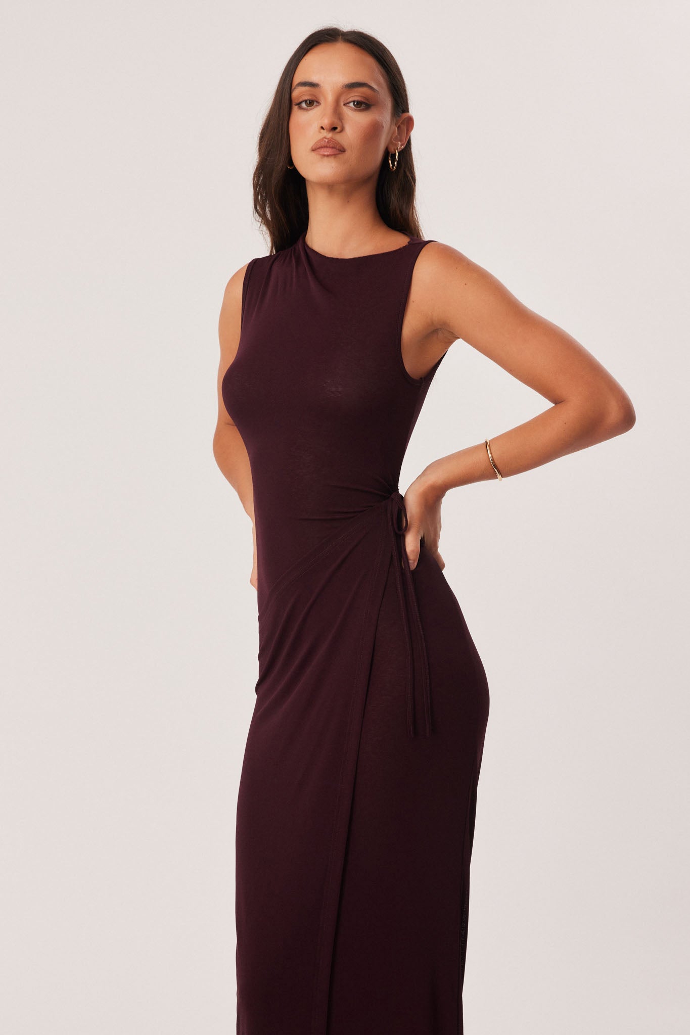 SNDYS RAVEN MAXI DRESS (Cherry)