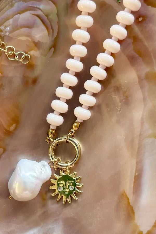 Betty Basics Perla Sole Necklace (Pearl)