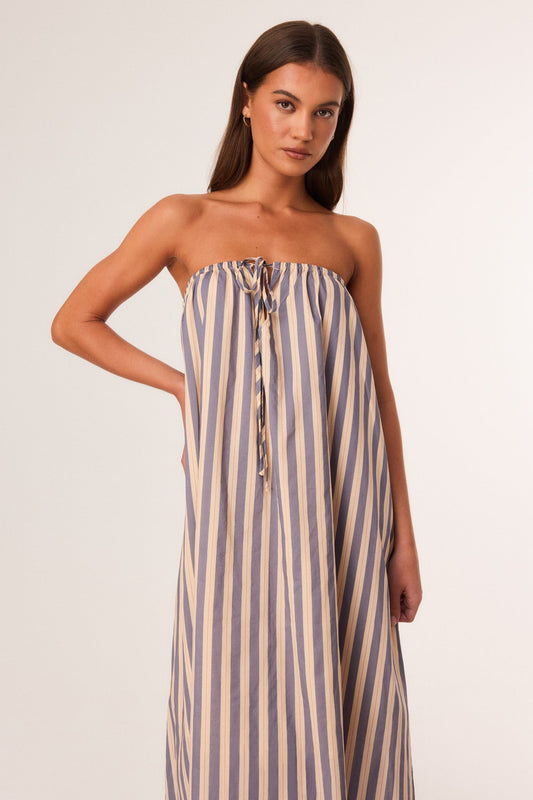 SNDYS SARA MAXI DRESS (Midnight Stripe)