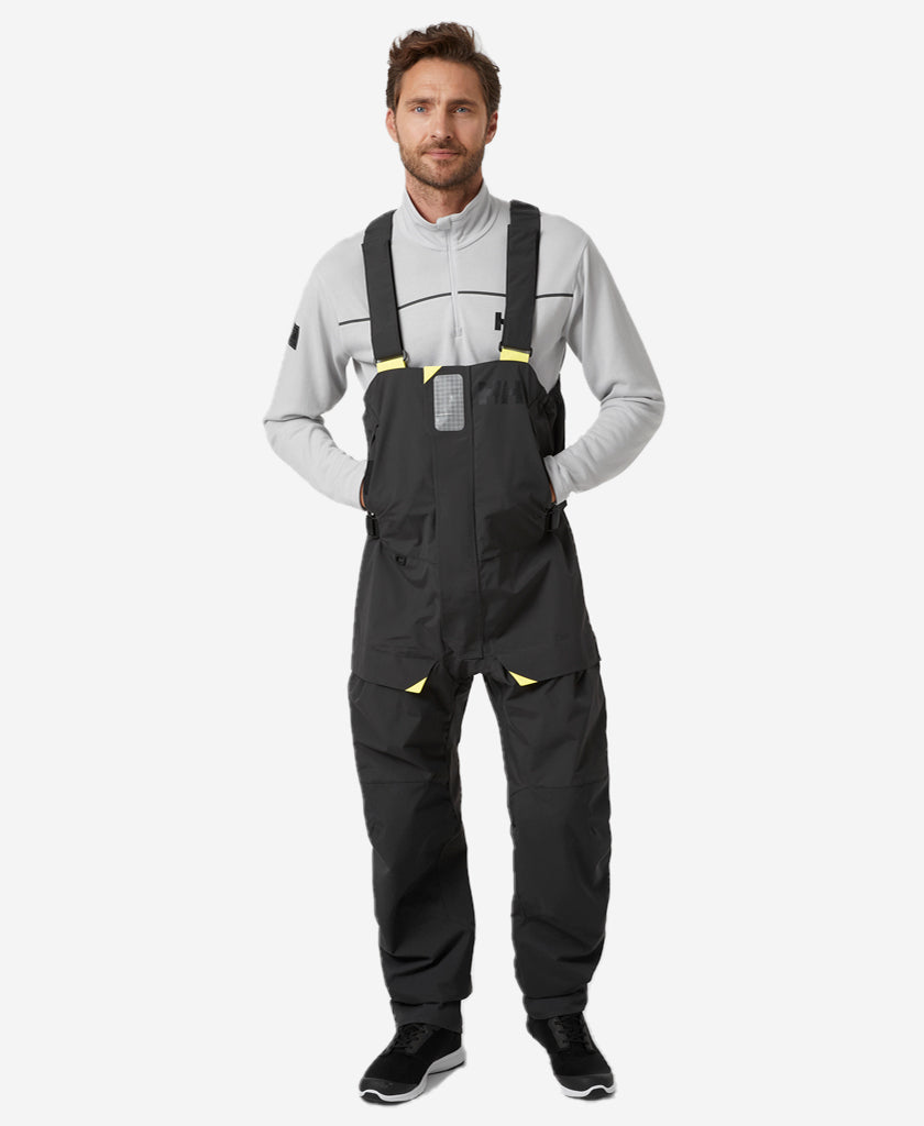 Image of a model wearing Pants. Product name - SKAGEN OFFSHORE BIB II, Ebony in Ebony colour by brand - Helly Hansen