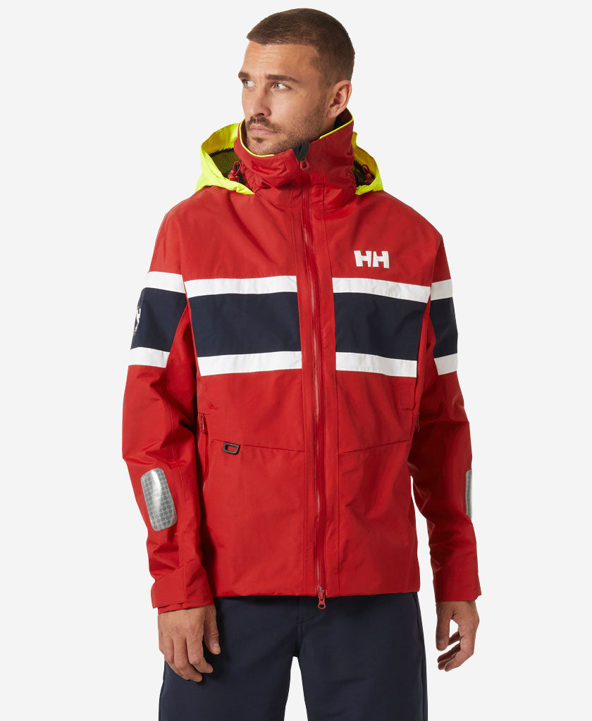 Image of Coats & Jackets. Product name - SALT ORIGINAL JACKET, Red in Red colour by brand - Helly Hansen