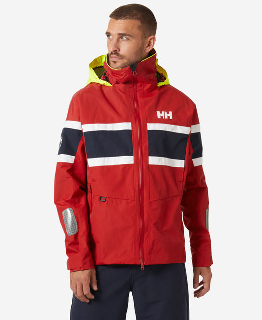 Image of Coats & Jackets. Product name - SALT ORIGINAL JACKET, Red in Red colour by brand - Helly Hansen