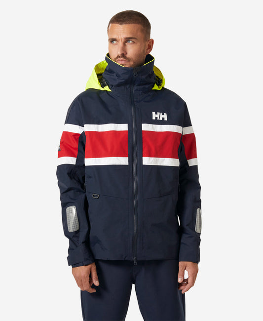 Image of Coats & Jackets. Product name - SALT ORIGINAL JACKET, Navy in Navy colour by brand - Helly Hansen
