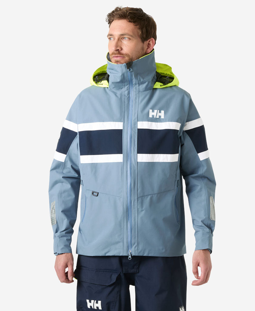 Image of Coats & Jackets. Product name - SALT ORIGINAL JACKET, Washed Navy in Washed Navy colour by brand - Helly Hansen