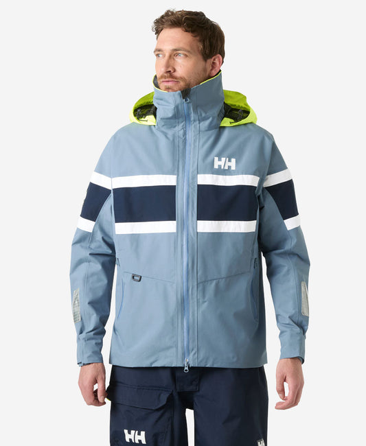 Image of Coats & Jackets. Product name - SALT ORIGINAL JACKET, Washed Navy in Washed Navy colour by brand - Helly Hansen