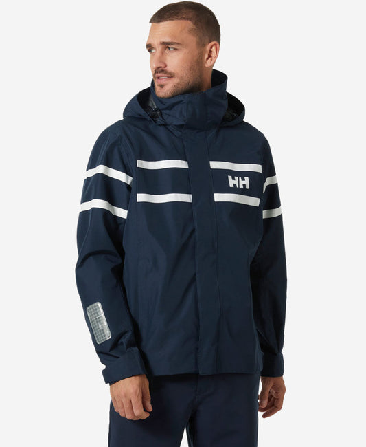 Image of Coats & Jackets. Product name - SALT INSHORE JACKET, Navy in Navy colour by brand - Helly Hansen