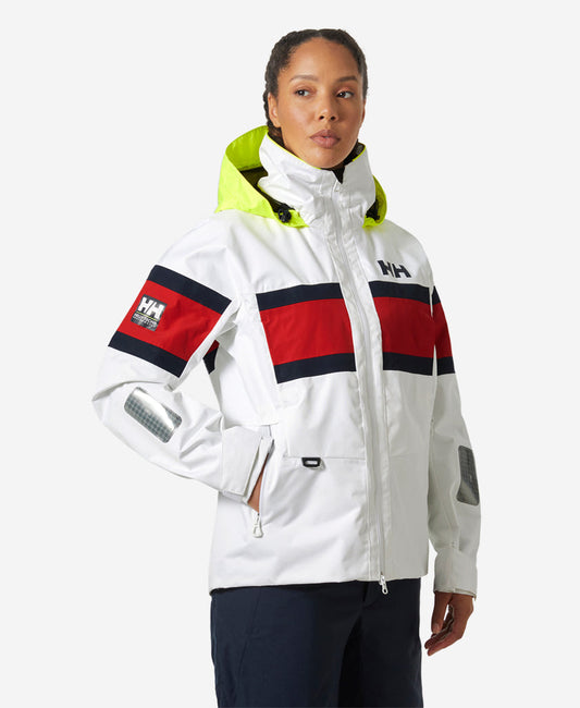 Image of Coats & Jackets. Product name - W SALT ORIGINAL JACKET, White in White colour by brand - Helly Hansen