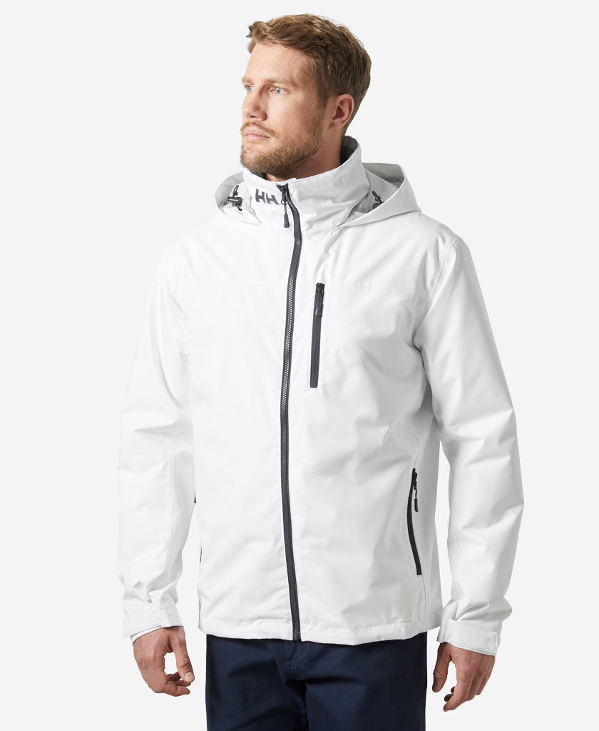 Image of Coats & Jackets. Product name - CREW HOODED MIDLAYER JACKET 2, White in White colour by brand - Helly Hansen