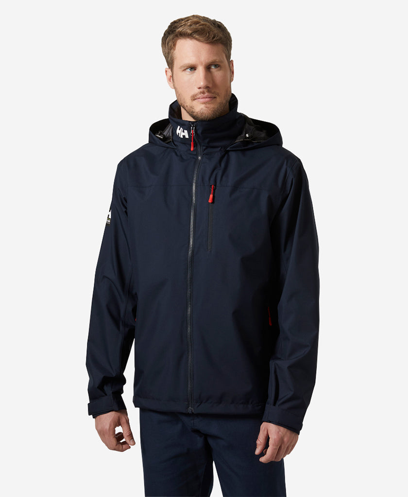 Image of Coats & Jackets. Product name - CREW HOODED JACKET 2.0, Navy in Navy colour by brand - Helly Hansen