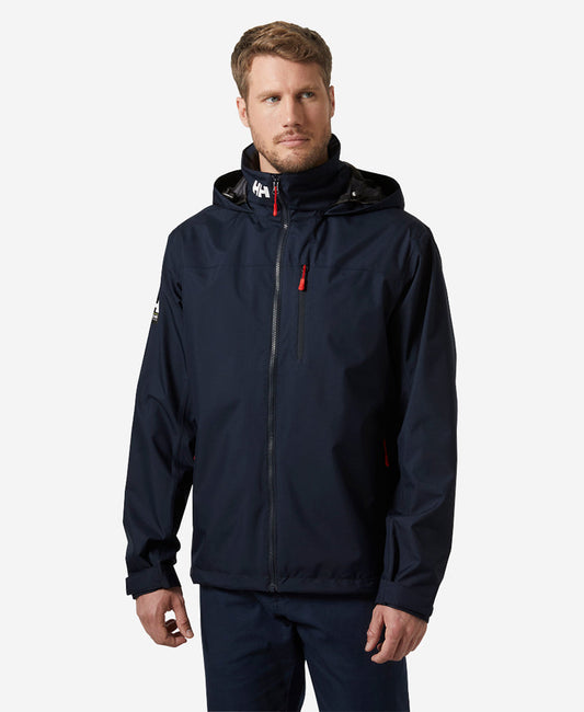 Image of Coats & Jackets. Product name - CREW HOODED JACKET 2.0, Navy in Navy colour by brand - Helly Hansen