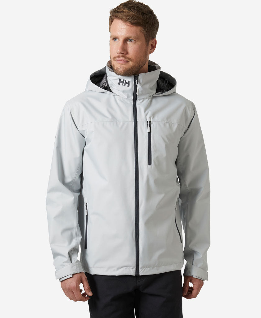Image of Coats & Jackets. Product name - CREW HOODED JACKET 2.0, Grey Fog in Grey Fog colour by brand - Helly Hansen