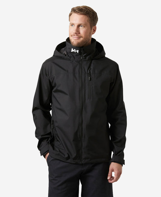 Image of Coats & Jackets. Product name - CREW HOODED JACKET 2.0, Black in Black colour by brand - Helly Hansen