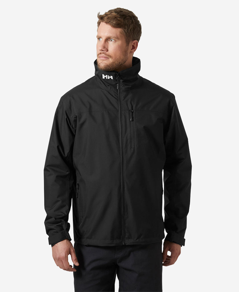 Image of Coats & Jackets. Product name - CREW MIDLAYER JACKET 2.0, Black in Black colour by brand - Helly Hansen