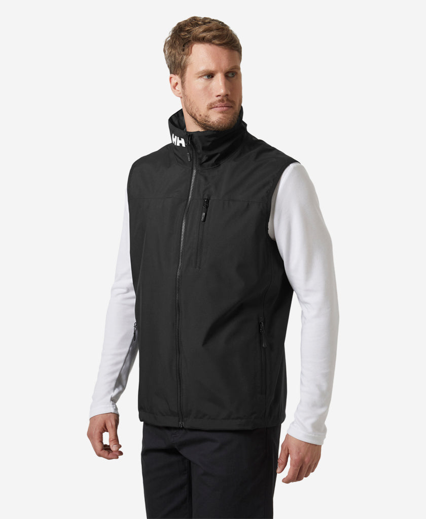 Image of Coats & Jackets. Product name - CREW VEST 2.0, Black in Black colour by brand - Helly Hansen