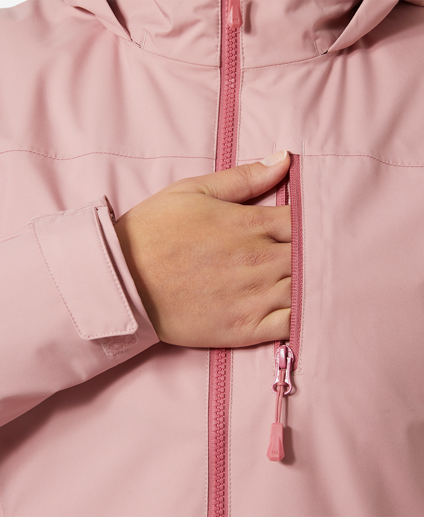 Helly Hansen W CREW HOODED MIDL JACKET 2.0 (Pink Salt)