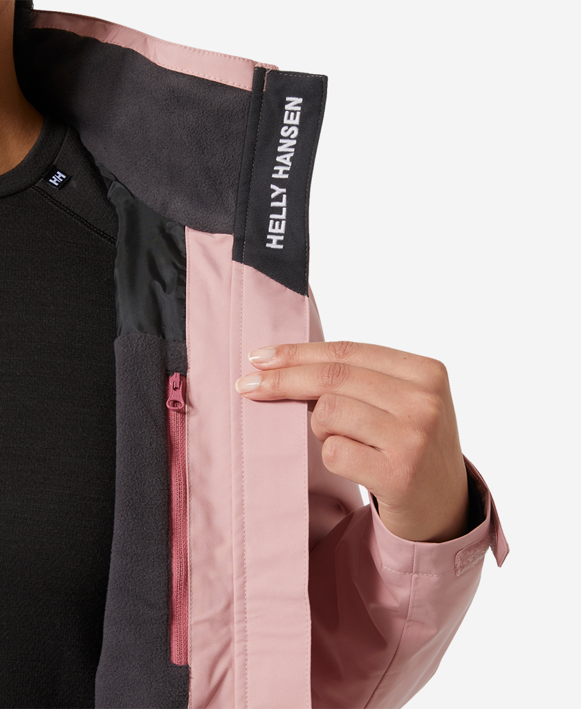 Helly Hansen W CREW HOODED MIDL JACKET 2.0 (Pink Salt)