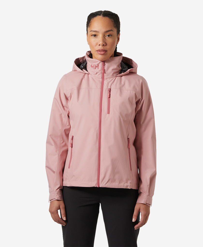 Image of Coats & Jackets. Product name - W CREW HOODED MIDL JACKET 2.0, Pink Salt in Pink Salt colour by brand - Helly Hansen