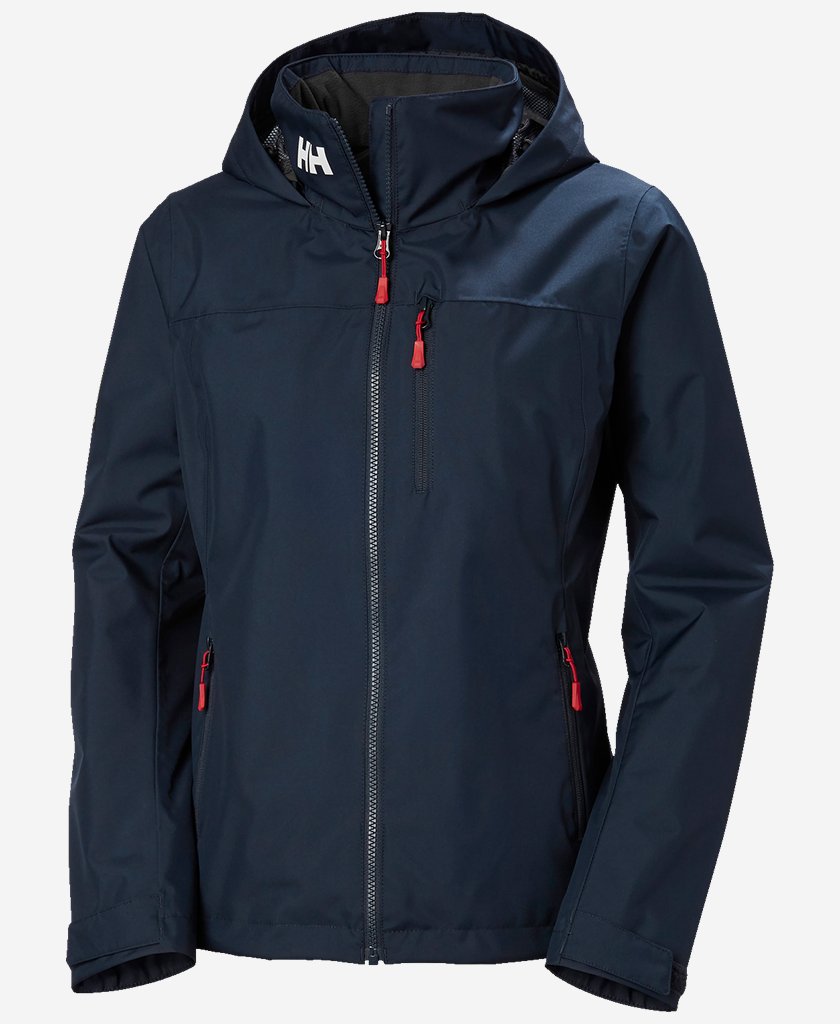 Image of Coats & Jackets. Product name - W CREW HOODED MIDL JACKET 2.0, Navy in Navy colour by brand - Helly Hansen
