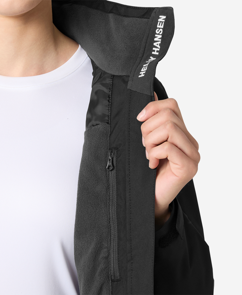 Helly Hansen W CREW HOODED MIDL JACKET 2.0 (Black)