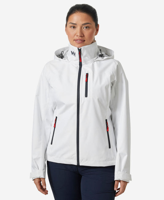 Image of Coats & Jackets. Product name - W CREW HOODED JACKET 2.0, White in White colour by brand - Helly Hansen