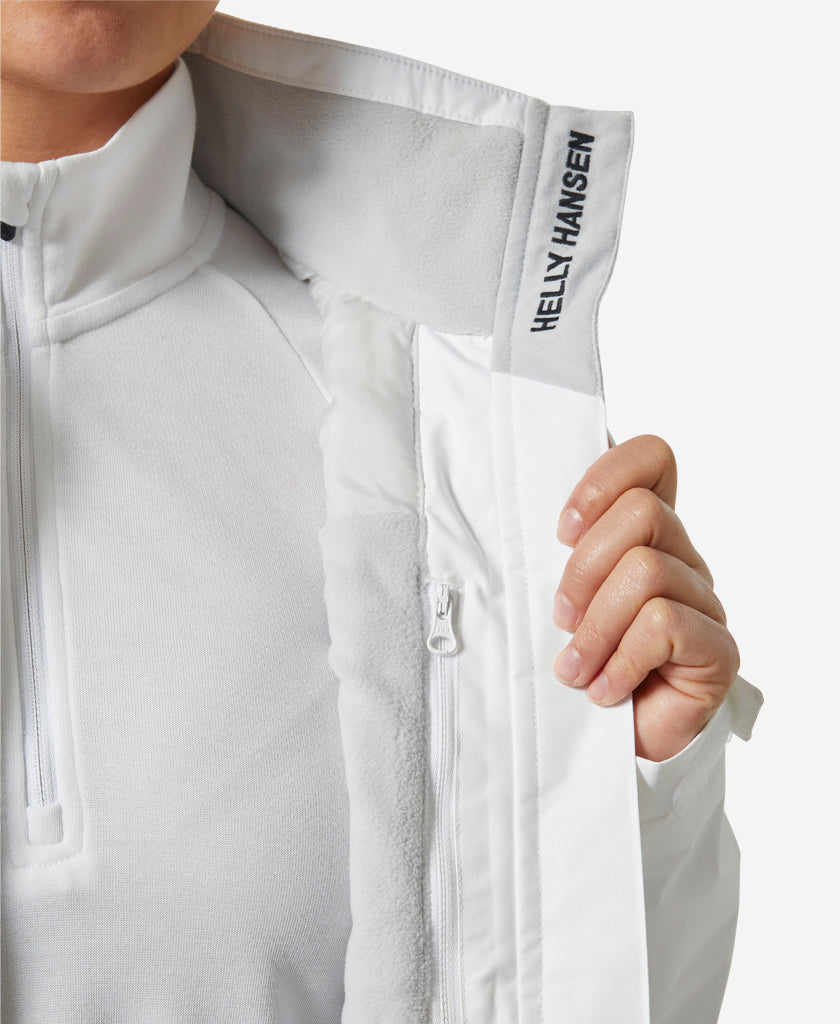 Helly Hansen W CREW MIDLAYER JACKET 2.0 (White)