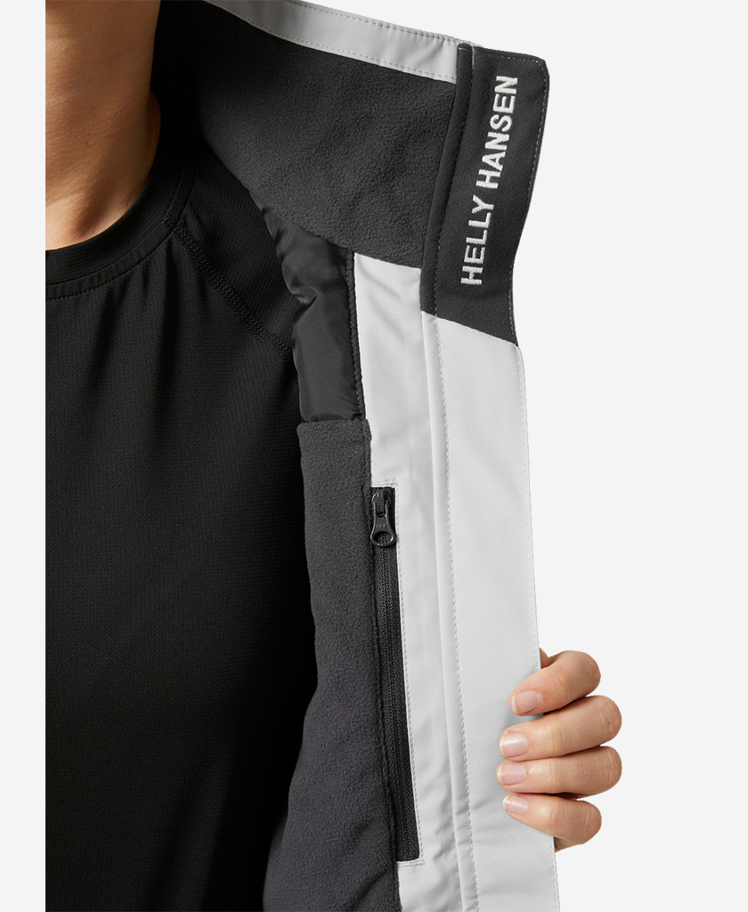 Helly Hansen W CREW MIDLAYER JACKET 2.0 (Grey Fog)