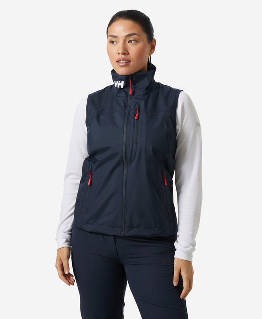 Image of Coats & Jackets. Product name - W CREW VEST 2.0, Navy in Navy colour by brand - Helly Hansen