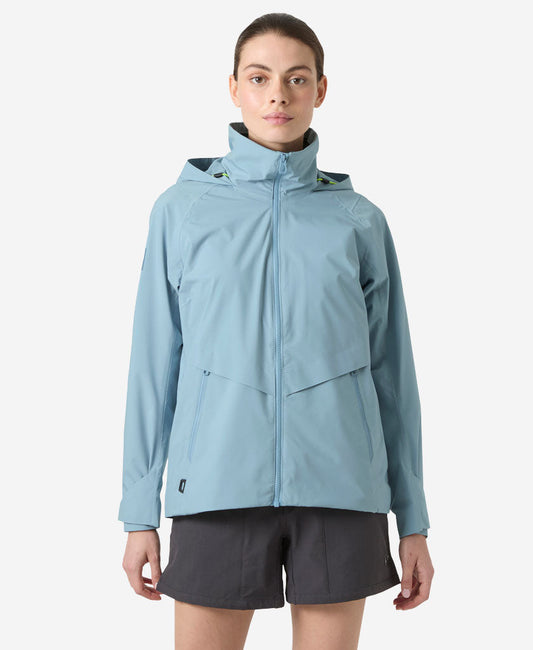 Image of Coats & Jackets. Product name - W HP RACING HOODED JACKET, Windy Blue in Windy Blue colour by brand - Helly Hansen