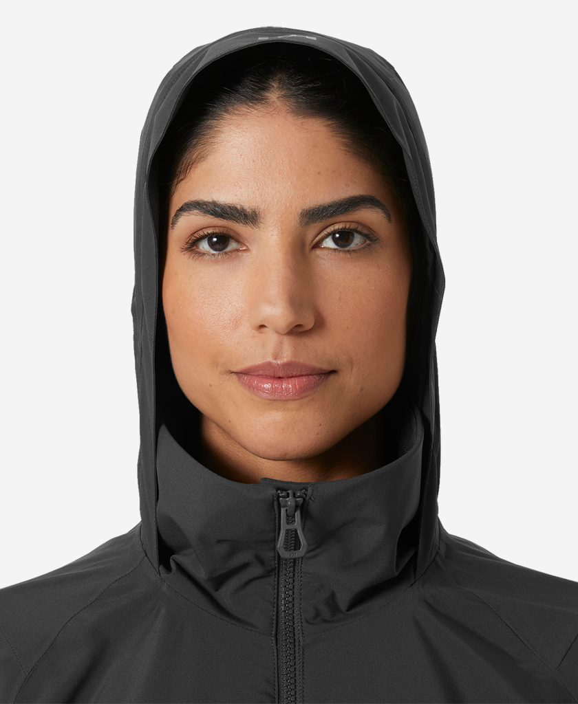 Helly Hansen W HP RACING HOODED JACKET (Ebony)