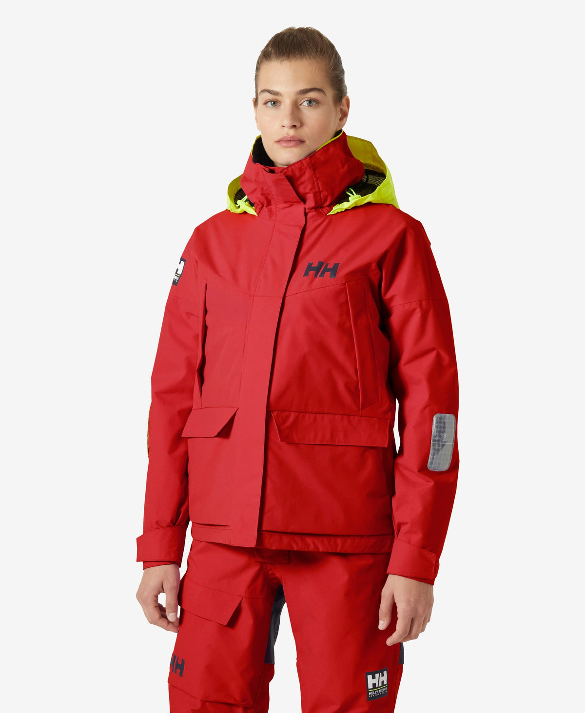 Image of Coats & Jackets. Product name - W PIER JACKET 4.0, Alert Red in Alert Red colour by brand - Helly Hansen