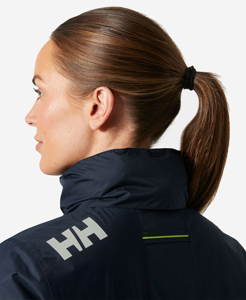 Helly Hansen W CREW HOODED PILE JACKET (Navy)