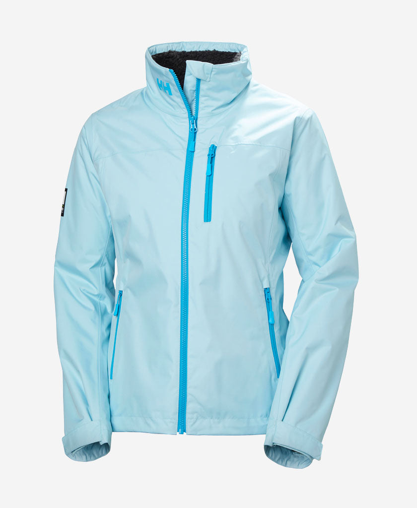 Helly Hansen W CREW HOODED PILE JACKET (Light Cyan)