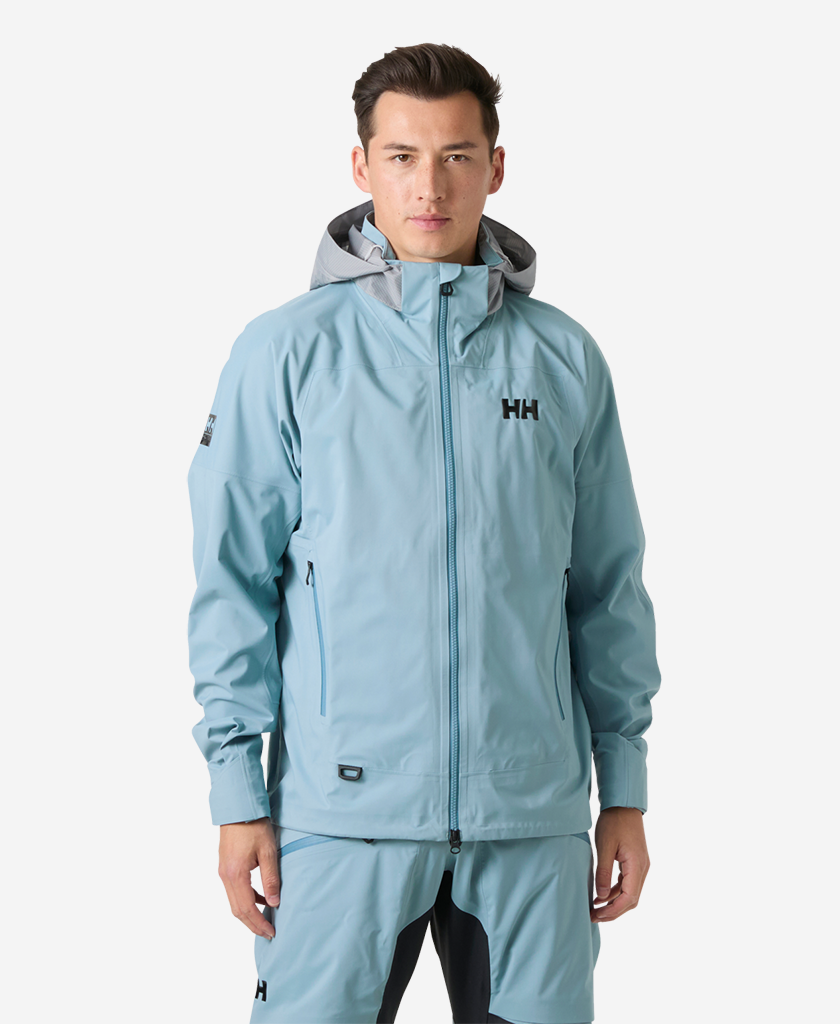 Image of Coats & Jackets. Product name - HP FOIL FLYER JACKET, Windy Blue in Windy Blue colour by brand - Helly Hansen