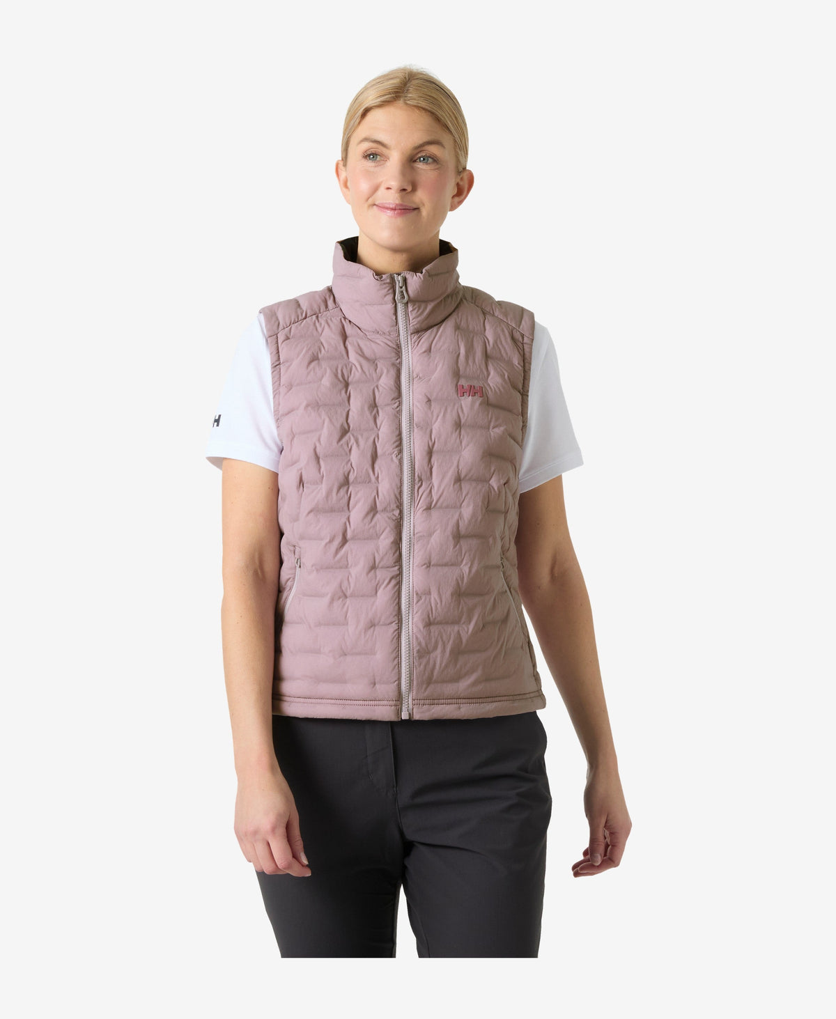 Image of Coats & Jackets. Product name - W HP STRETCH INSULATOR VEST, Purple Clay in Purple Clay colour by brand - Helly Hansen