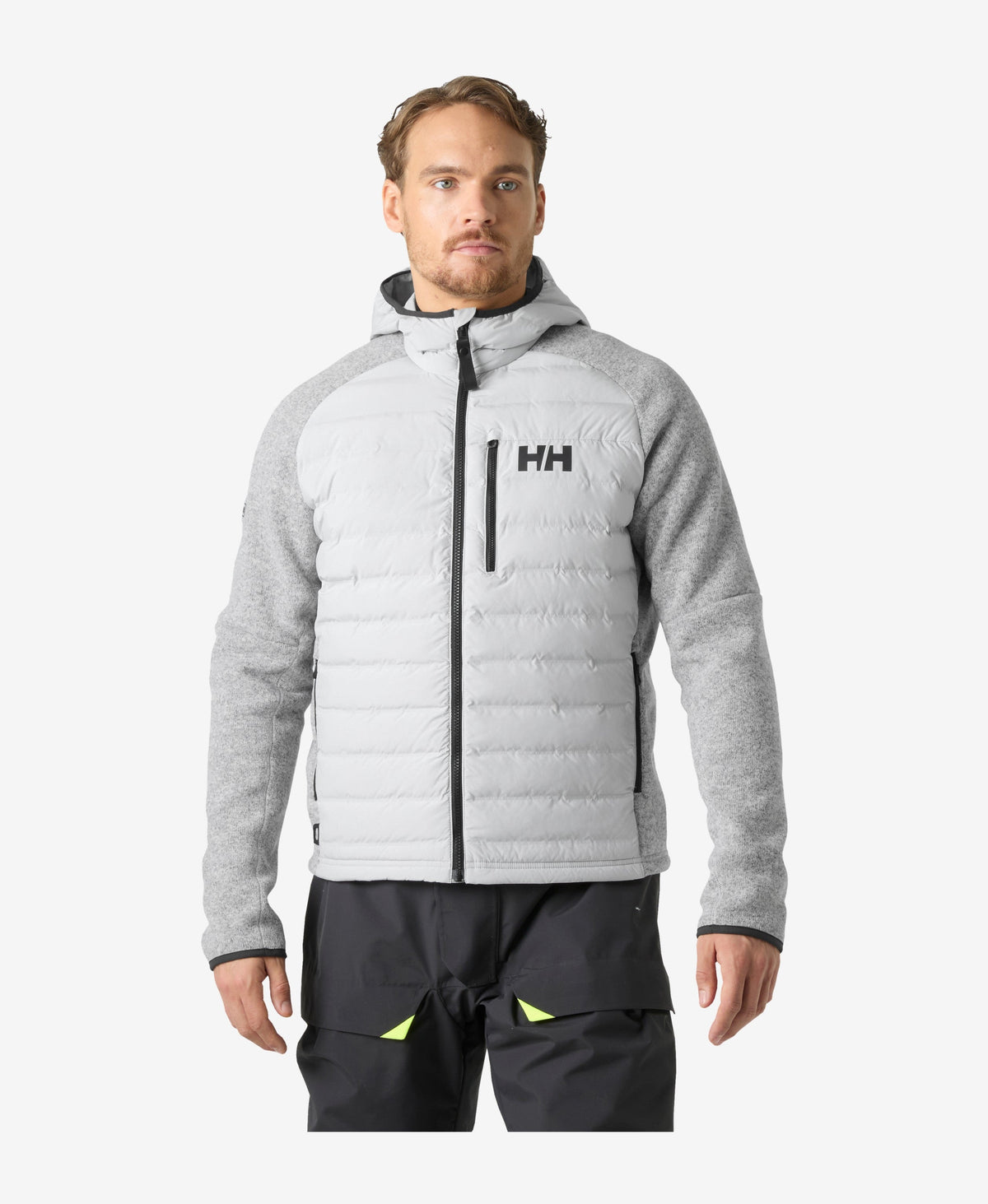Image of Coats & Jackets. Product name - SKAGEN HYBRID KNIT INSULATOR, Grey Fog in Grey Fog colour by brand - Helly Hansen