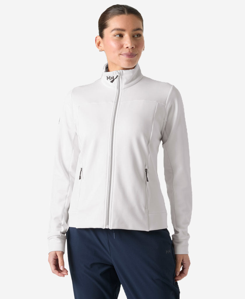 Image of Coats & Jackets. Product name - W CREW FLEECE JACKET, White in White colour by brand - Helly Hansen