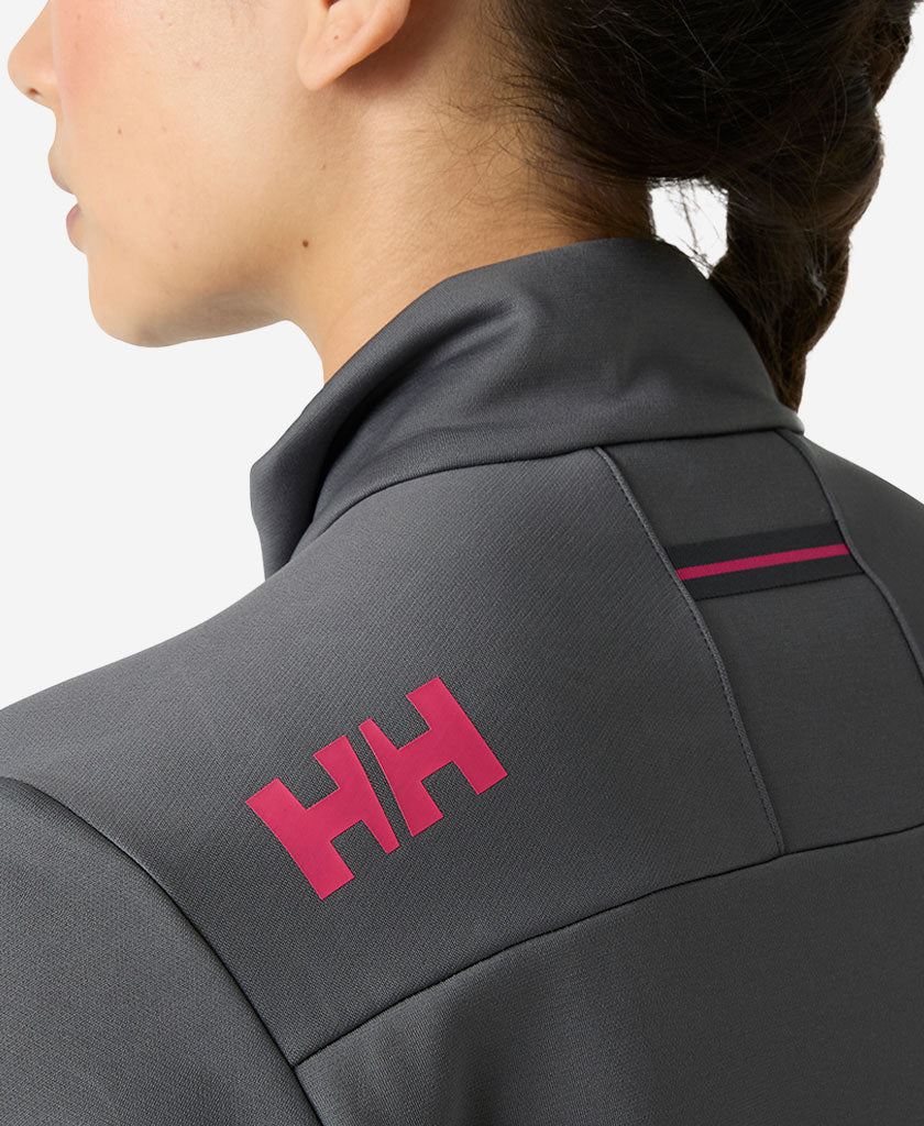 Helly Hansen W CREW FLEECE JACKET (Thunder Grey)