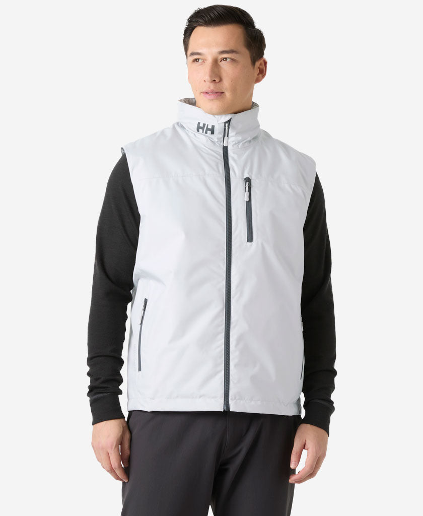 Image of Coats & Jackets. Product name - CREW PILE VEST, Grey Fog in Grey Fog colour by brand - Helly Hansen