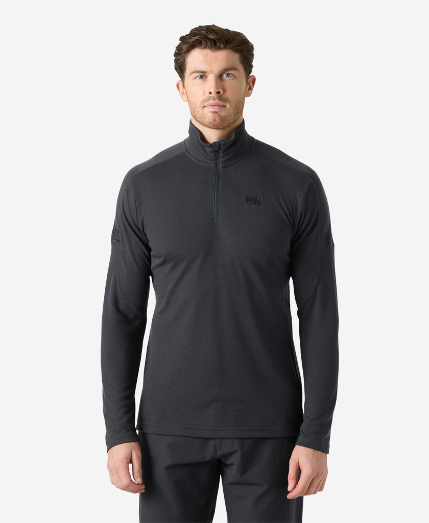 Image of T-Shirts. Product name - HP 1/2 ZIP PULLOVER, Ebony in Ebony colour by brand - Helly Hansen