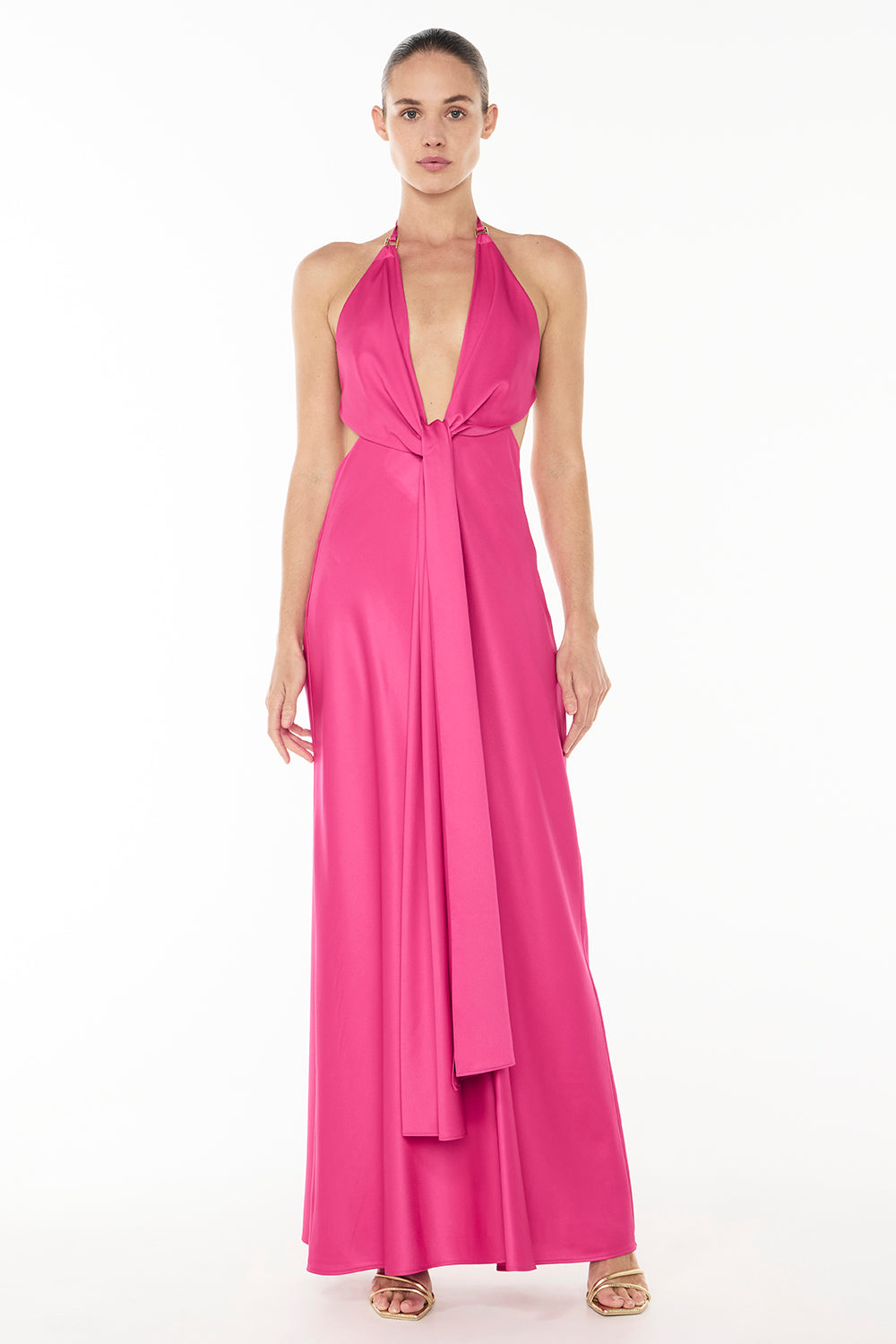 Image of Dresses. Productname: Evening Trance Slip Dress in FUSCHIA colour by brand - Manning Cartell
