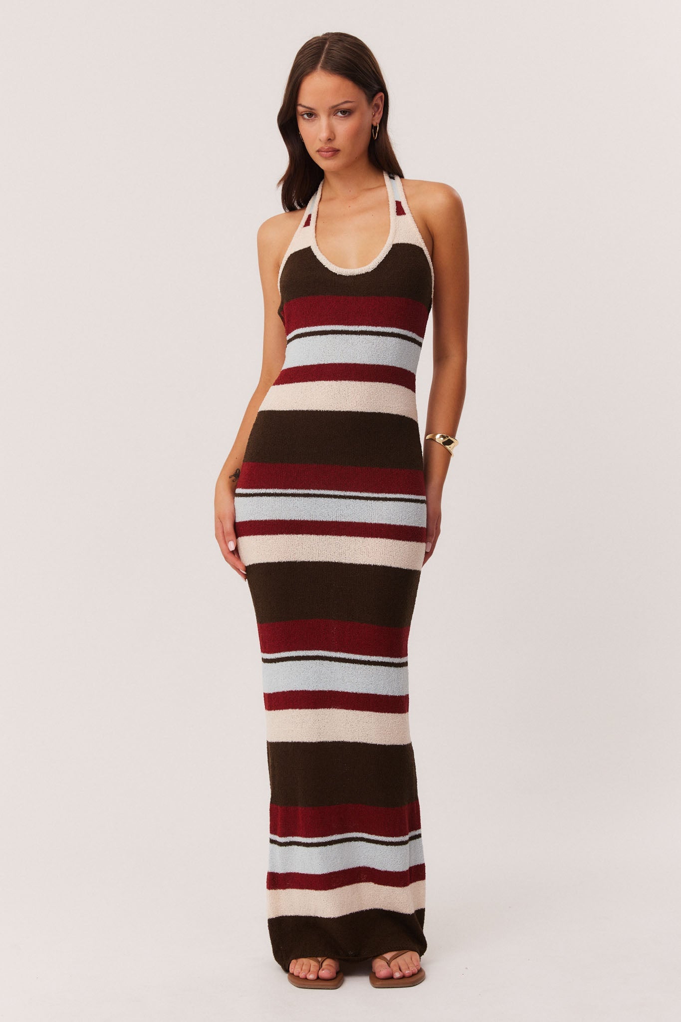 SNDYS EFFIE MAXI DRESS (Multi Stripe)