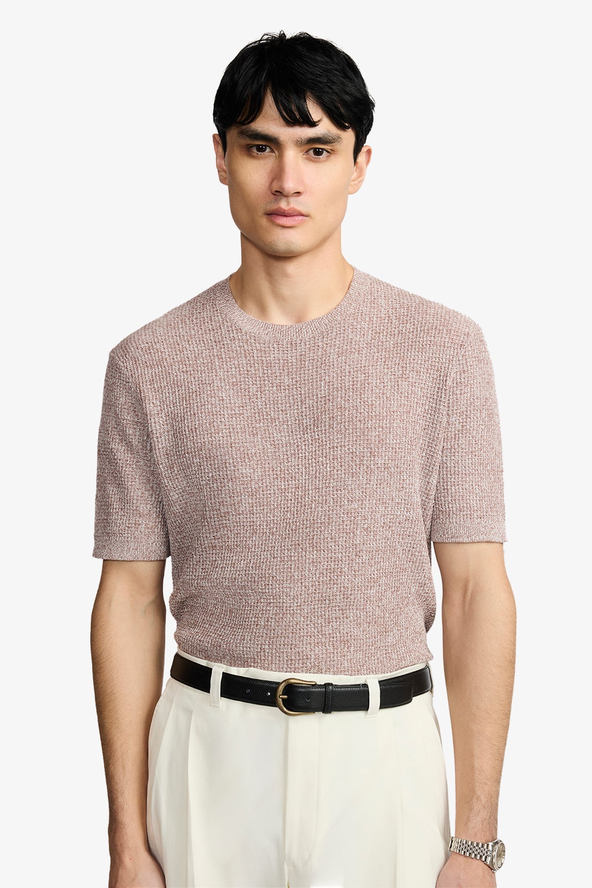 Anthony Squires Drift Dusty Crew Neck Knit (Red)