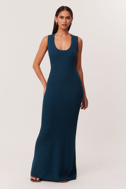Image of Dresses. Productname: SNDYS DESIREE MAXI DRESS in Teal colour by brand - SNDYS