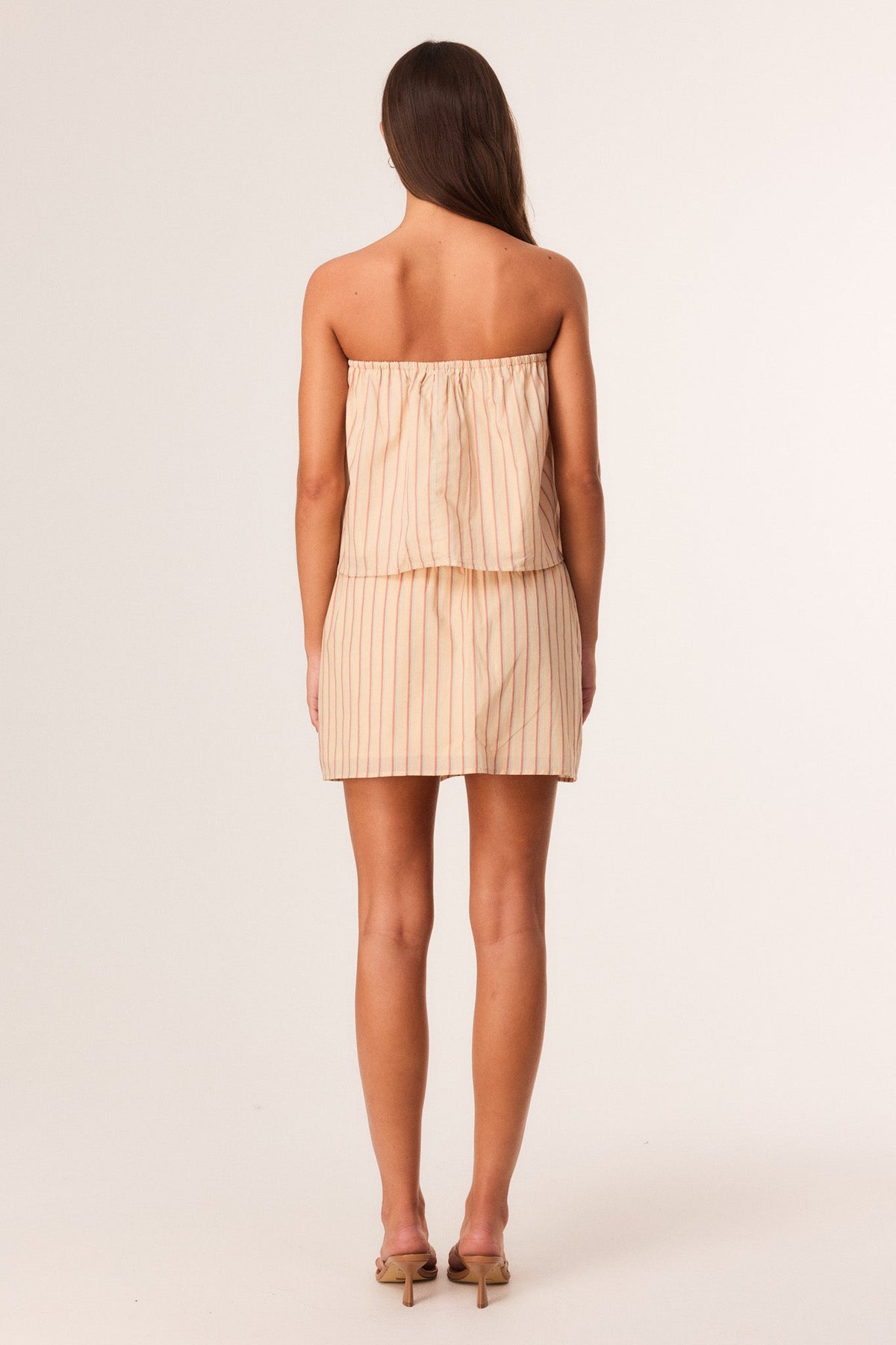 SNDYS SARA MINI SKIRT (Butter Stripe)