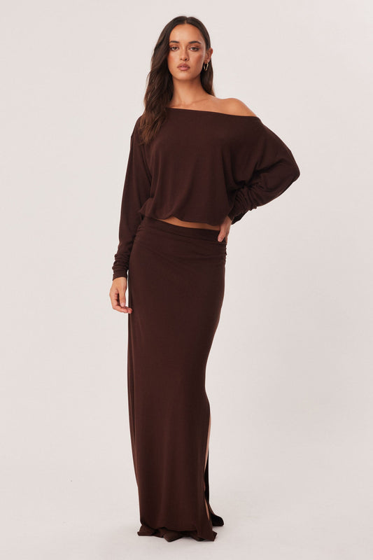 SNDYS ALIRA TOP (Chocolate)
